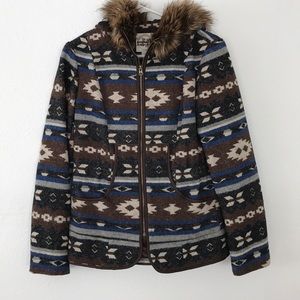 SOLD faux fur winter coat